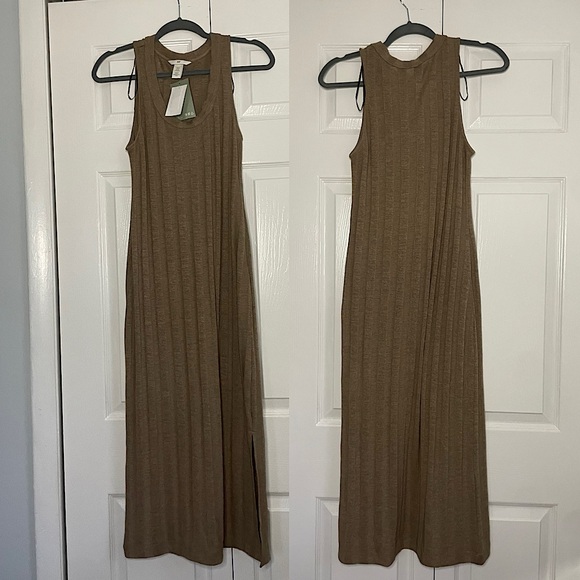 NWT H&M Rib Knit Sleeveless Midi Dress Size XS - Picture 2 of 5